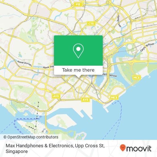 Max Handphones & Electronics, Upp Cross St地图