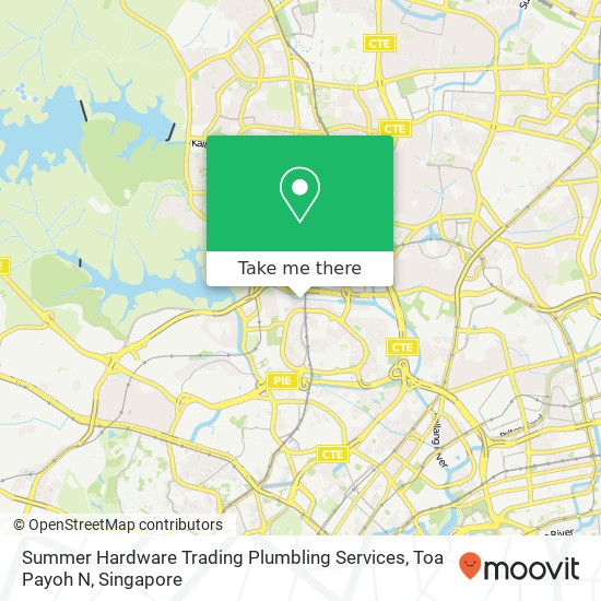 Summer Hardware Trading Plumbling Services, Toa Payoh N map