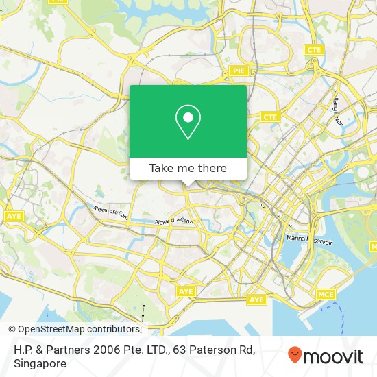 H.P. & Partners 2006 Pte. LTD., 63 Paterson Rd map