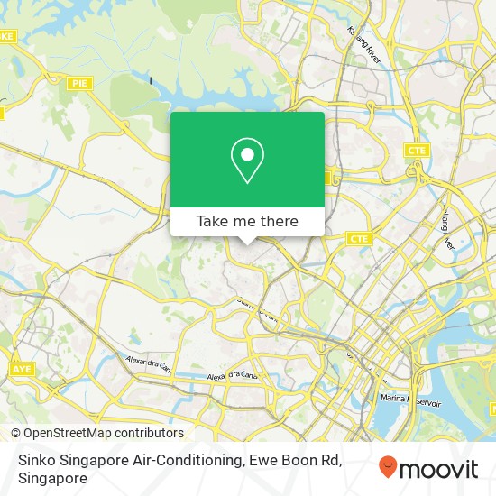 Sinko Singapore Air-Conditioning, Ewe Boon Rd map