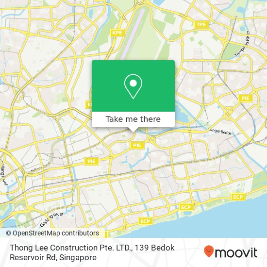 Thong Lee Construction Pte. LTD., 139 Bedok Reservoir Rd map