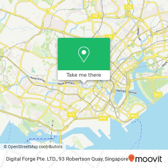 Digital Forge Pte. LTD., 93 Robertson Quay地图