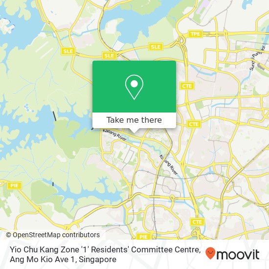 Yio Chu Kang Zone '1' Residents' Committee Centre, Ang Mo Kio Ave 1地图