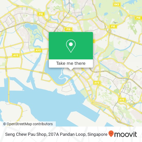 Seng Chew Pau Shop, 207A Pandan Loop map