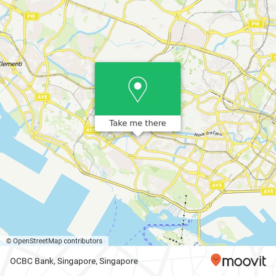 OCBC Bank, Singapore map