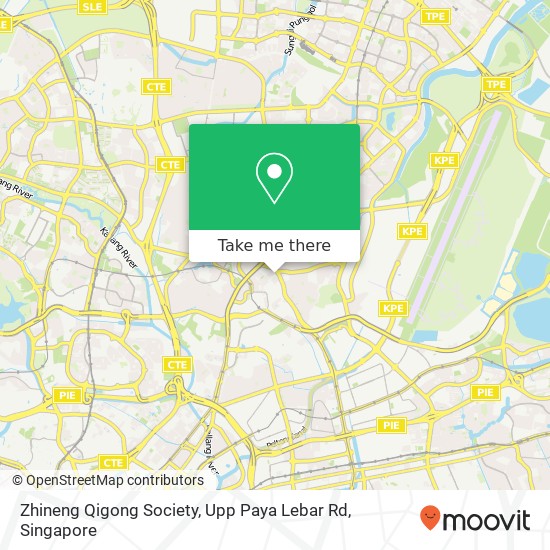 Zhineng Qigong Society, Upp Paya Lebar Rd map