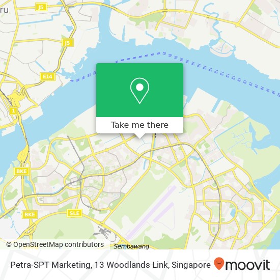 Petra-SPT Marketing, 13 Woodlands Link map