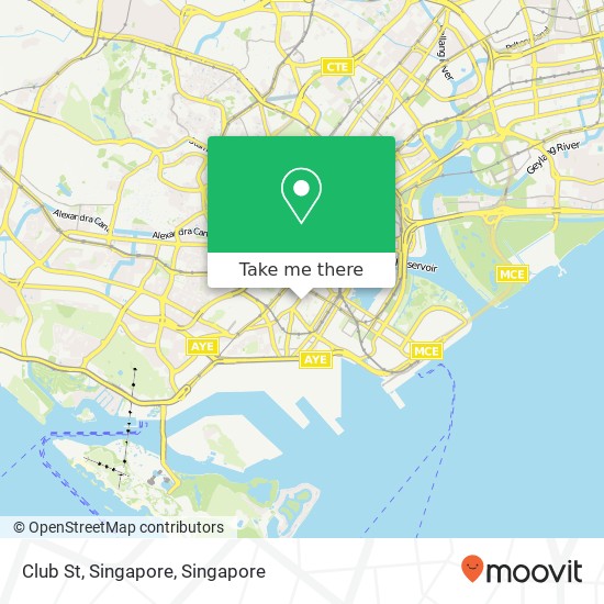 Club St, Singapore map