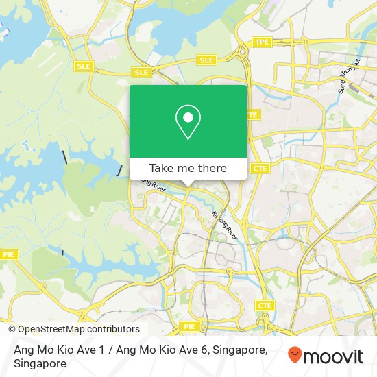 Ang Mo Kio Ave 1 / Ang Mo Kio Ave 6, Singapore map