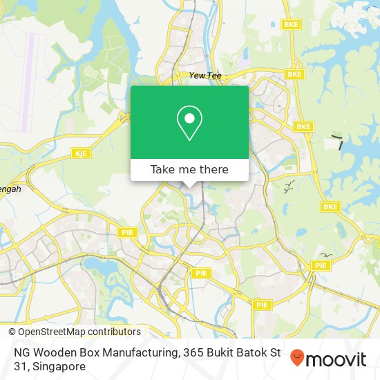 NG Wooden Box Manufacturing, 365 Bukit Batok St 31 map