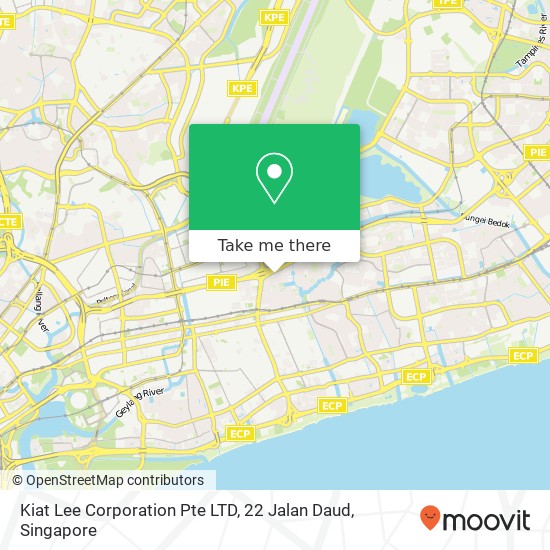 Kiat Lee Corporation Pte LTD, 22 Jalan Daud地图