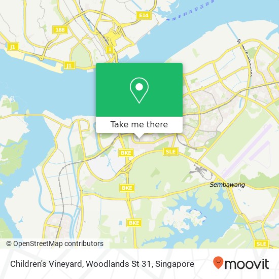 Children's Vineyard, Woodlands St 31 map