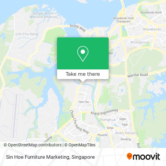 Sin Hoe Furniture Marketing map