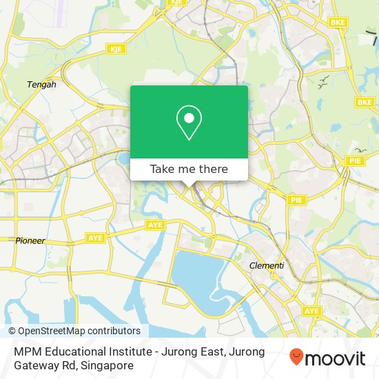 MPM Educational Institute - Jurong East, Jurong Gateway Rd地图