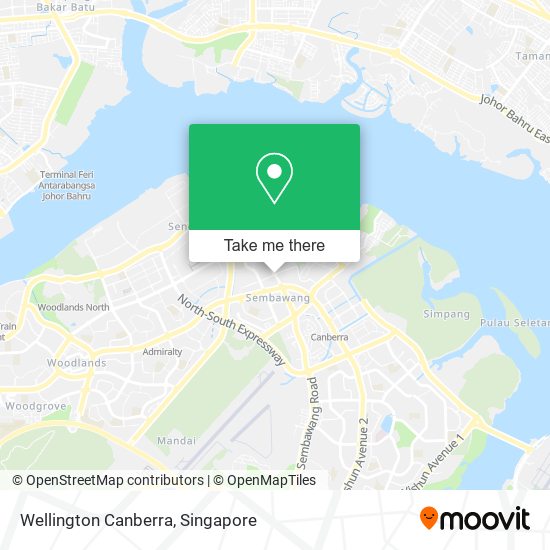 Wellington Canberra map