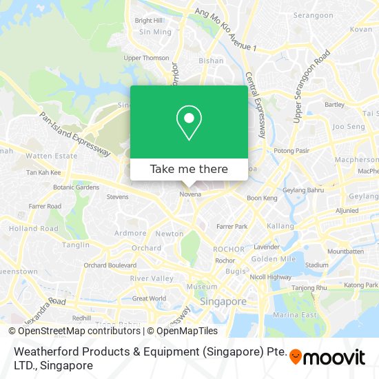 Weatherford Products & Equipment (Singapore) Pte. LTD. map