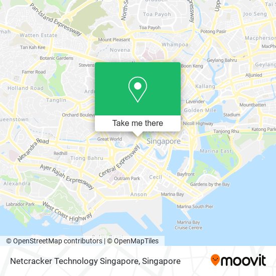 Netcracker Technology Singapore map