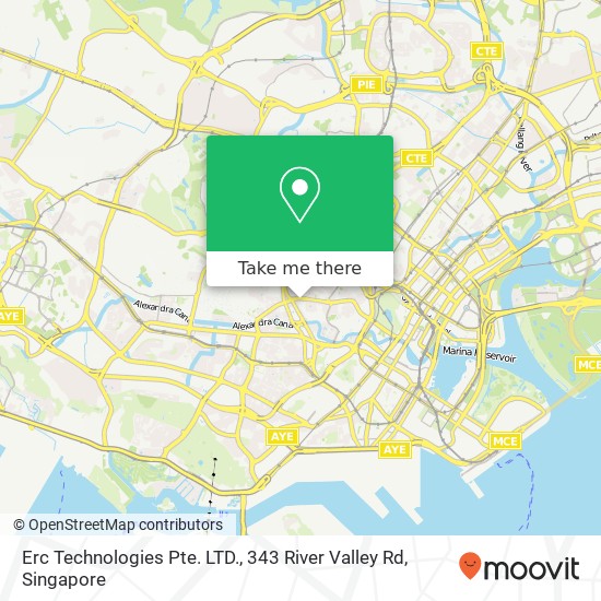 Erc Technologies Pte. LTD., 343 River Valley Rd地图