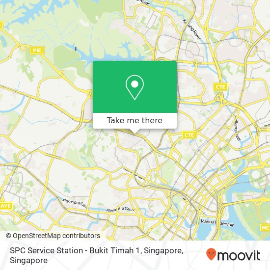 SPC Service Station - Bukit Timah 1, Singapore map