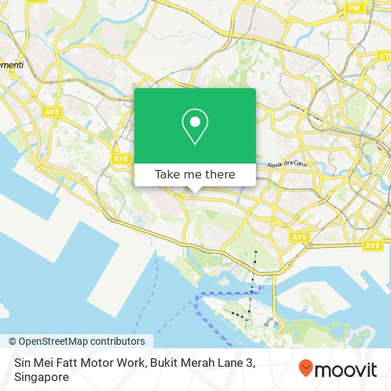 Sin Mei Fatt Motor Work, Bukit Merah Lane 3 map
