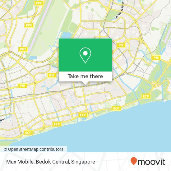 Max Mobile, Bedok Central map