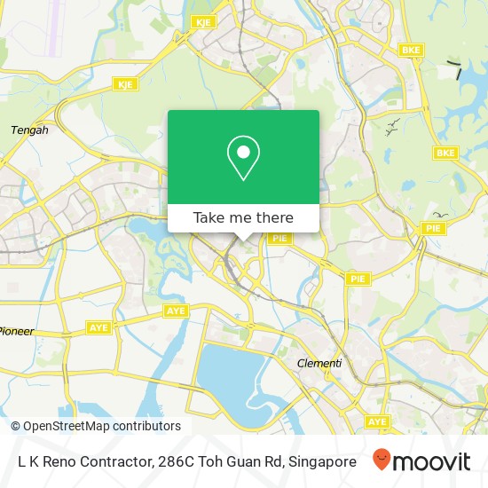 L K Reno Contractor, 286C Toh Guan Rd map