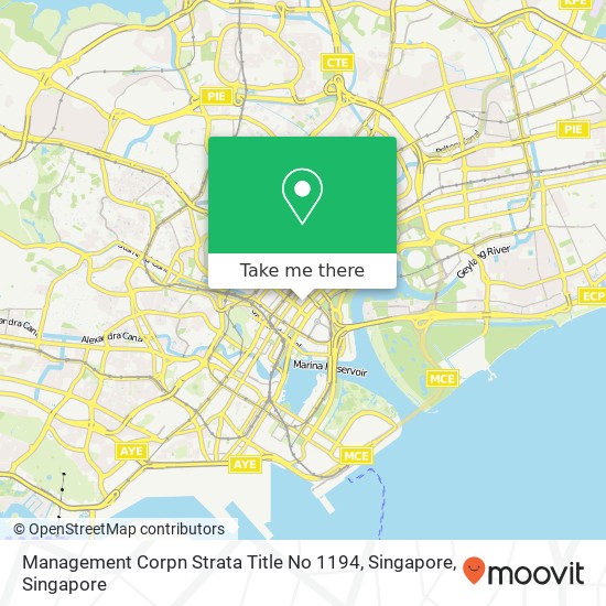 Management Corpn Strata Title No 1194, Singapore map