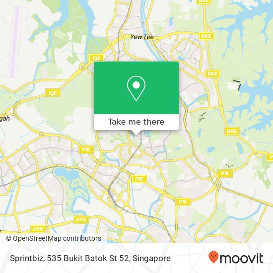 Sprintbiz, 535 Bukit Batok St 52 map