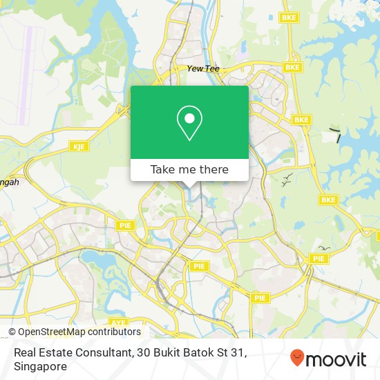 Real Estate Consultant, 30 Bukit Batok St 31 map