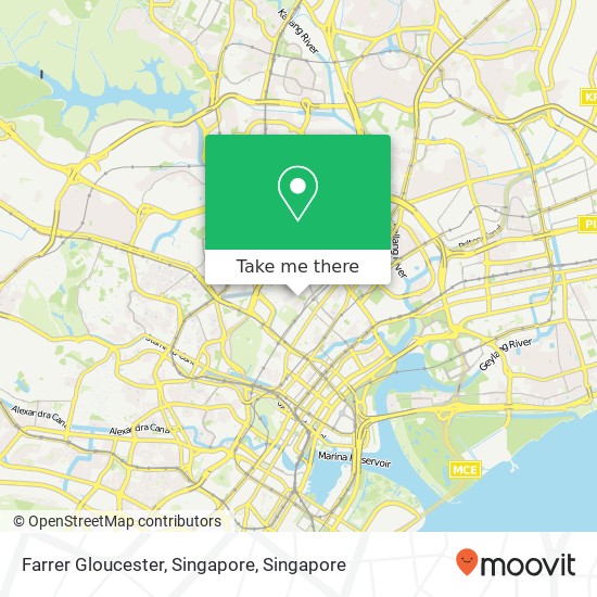 Farrer Gloucester, Singapore map