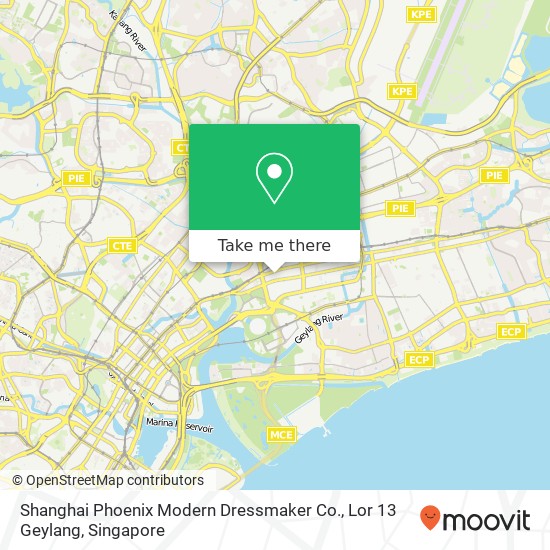 Shanghai Phoenix Modern Dressmaker Co., Lor 13 Geylang map