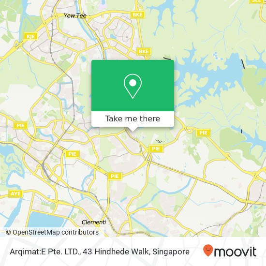 Arqimat:E Pte. LTD., 43 Hindhede Walk map