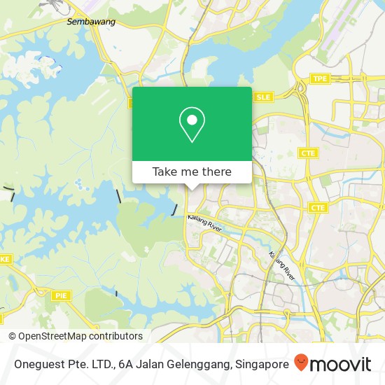 Oneguest Pte. LTD., 6A Jalan Gelenggang地图