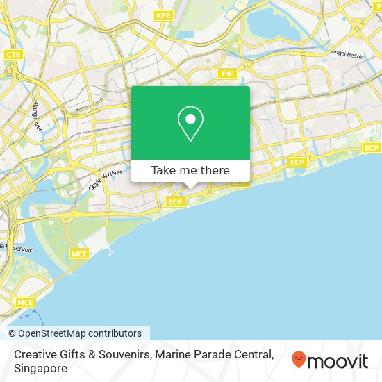 Creative Gifts & Souvenirs, Marine Parade Central map