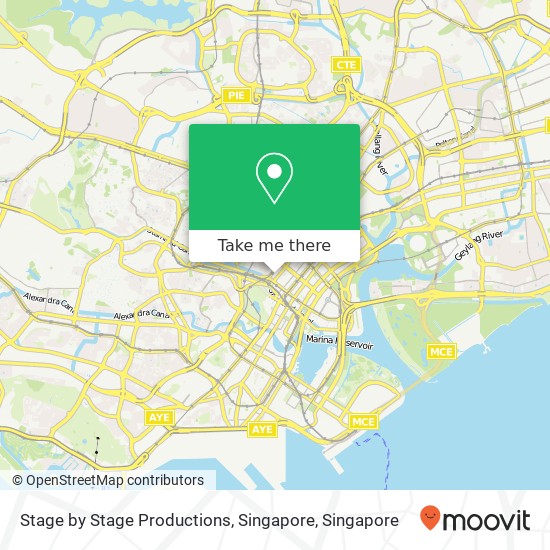 Stage by Stage Productions, Singapore map