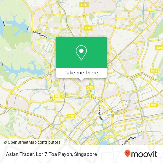 Asian Trader, Lor 7 Toa Payoh map