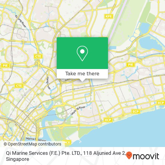 Qi Marine Services (F.E.) Pte. LTD., 118 Aljunied Ave 2地图