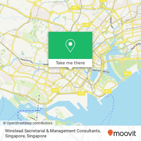 Winstead Secretarial & Management Consultants, Singapore map