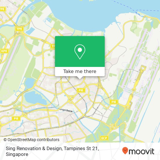 Sing Renovation & Design, Tampines St 21 map