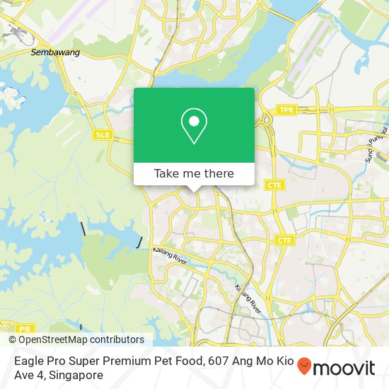 Eagle Pro Super Premium Pet Food, 607 Ang Mo Kio Ave 4地图