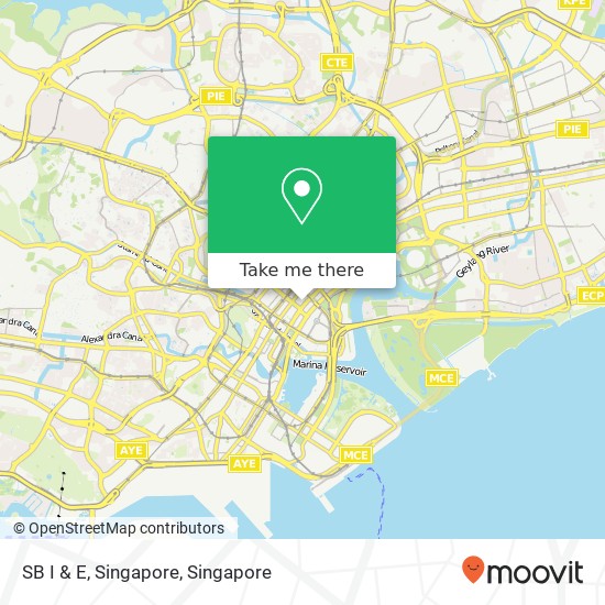 SB I & E, Singapore地图