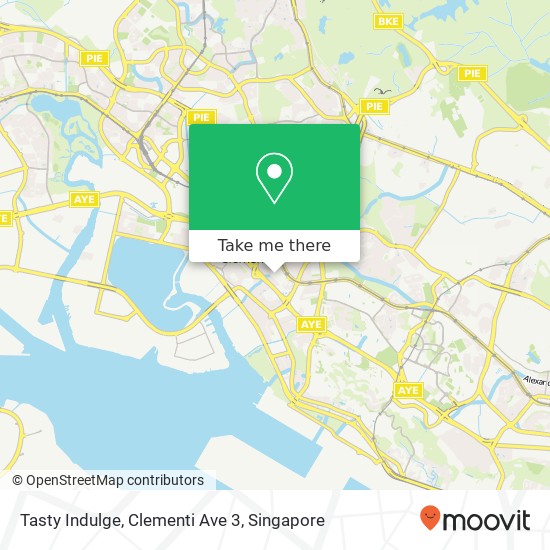 Tasty Indulge, Clementi Ave 3 map