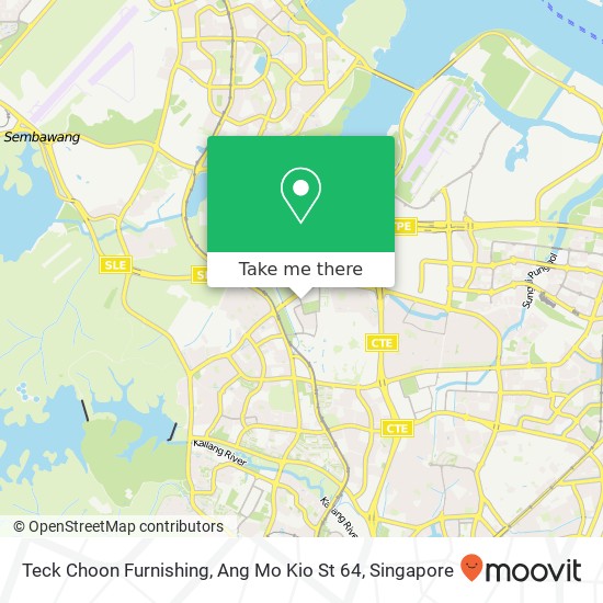 Teck Choon Furnishing, Ang Mo Kio St 64 map