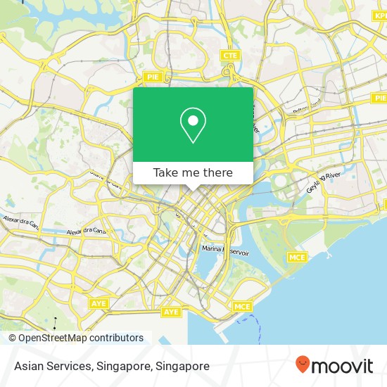 Asian Services, Singapore map