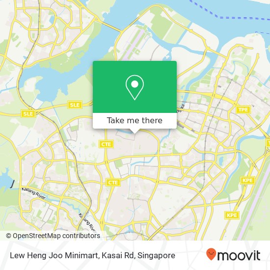 Lew Heng Joo Minimart, Kasai Rd map