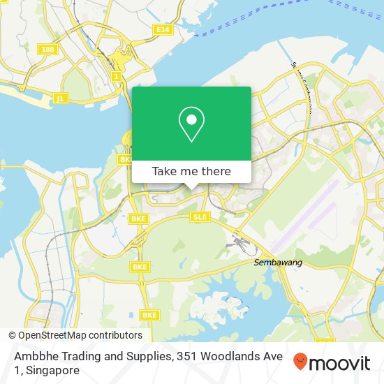 Ambbhe Trading and Supplies, 351 Woodlands Ave 1 map