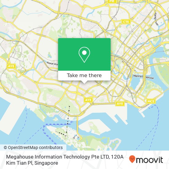 Megahouse Information Technology Pte LTD, 120A Kim Tian Pl地图