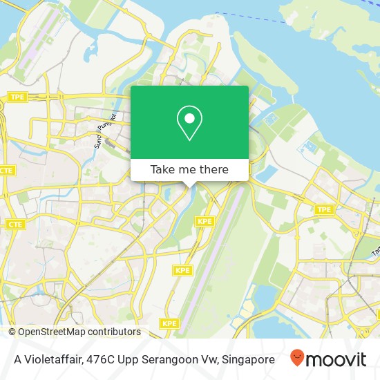 A Violetaffair, 476C Upp Serangoon Vw地图