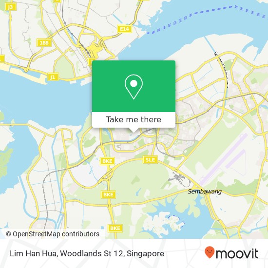 Lim Han Hua, Woodlands St 12 map