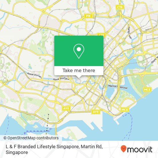 L & F Branded Lifestyle Singapore, Martin Rd地图